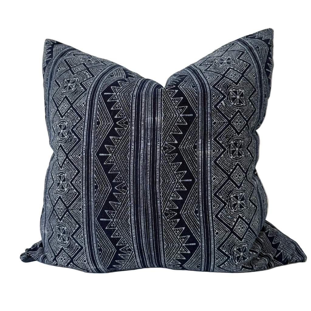 Hmong Indigo Pillow 24″ × 24″