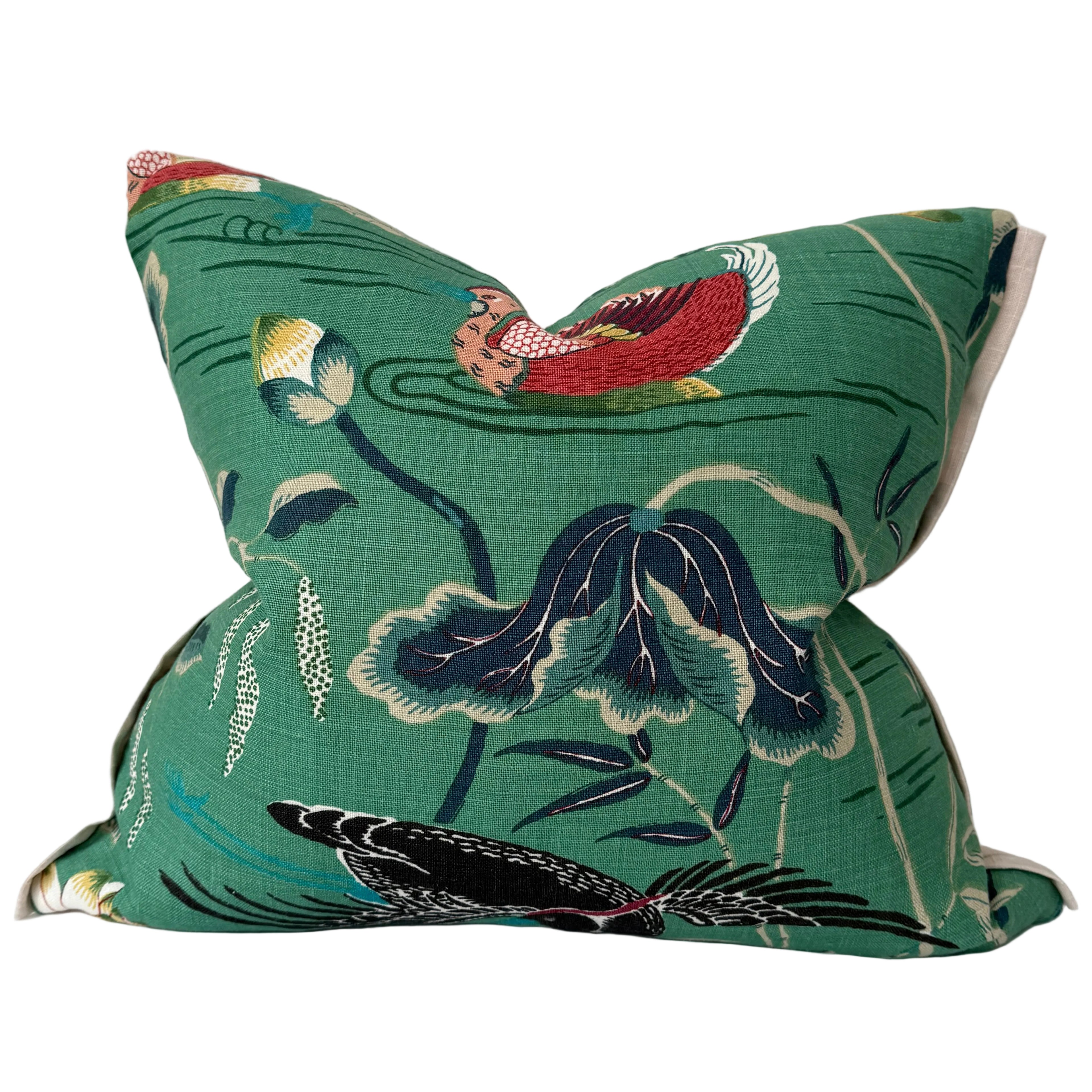 Lotus Garden Pillow 20″ × 22″