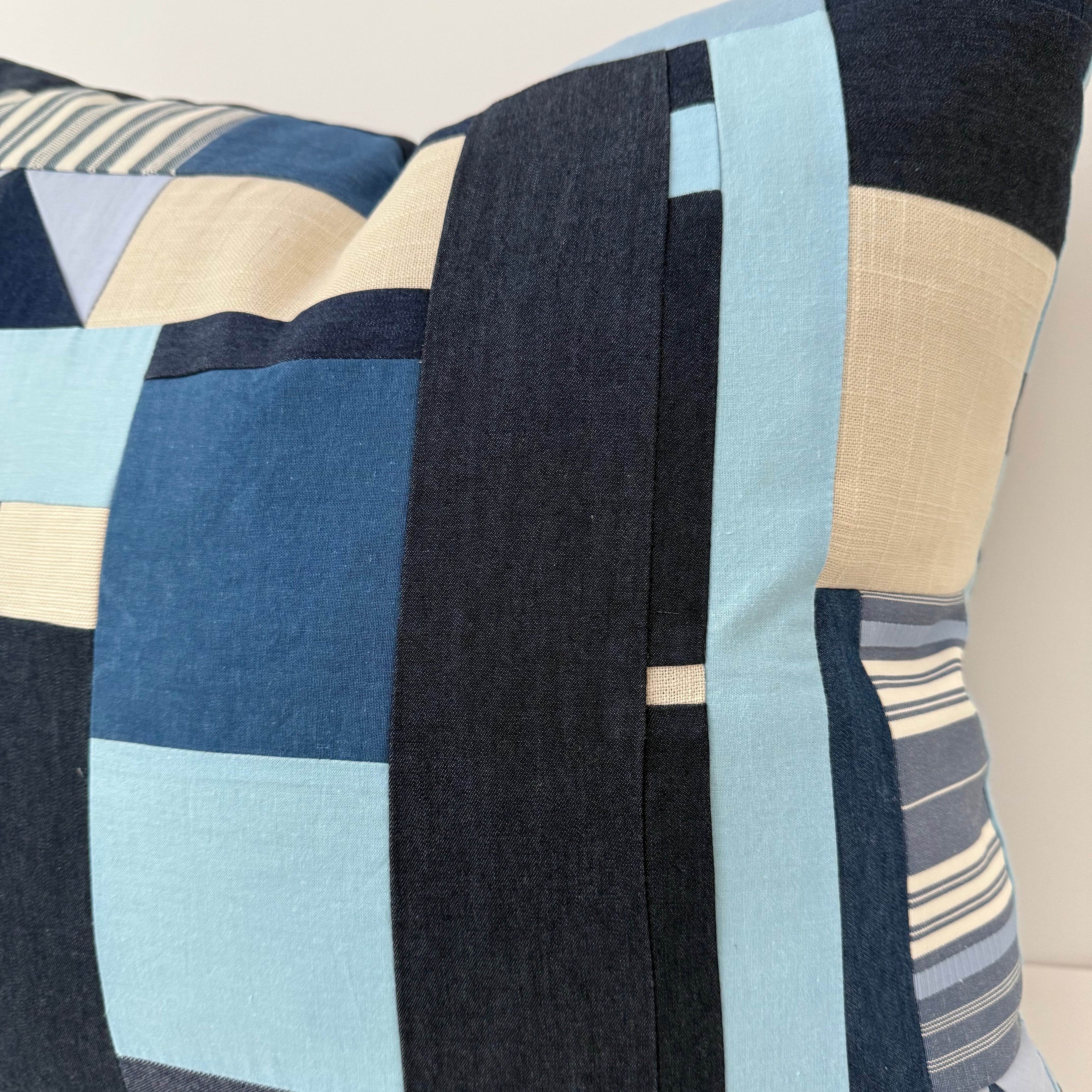 Geometric Collage Pillow II 21" × 21"