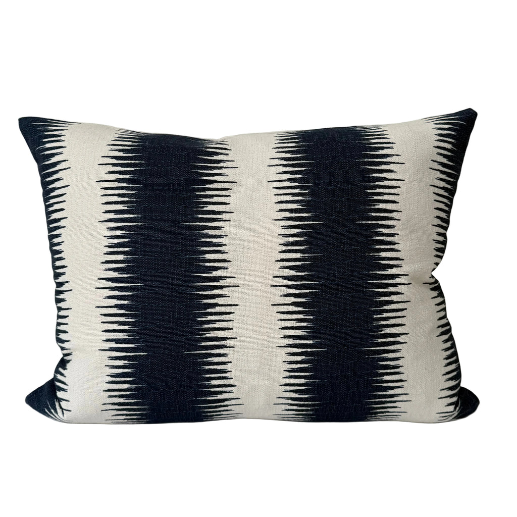 Indigo Textured Lumbar Pillow 16″ × 20″
