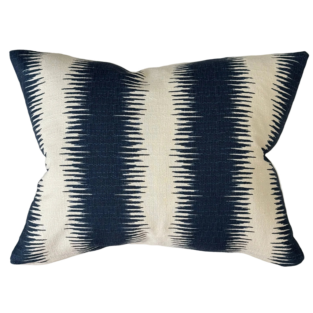 Indigo Textured Lumbar Pillow 16″ × 20″