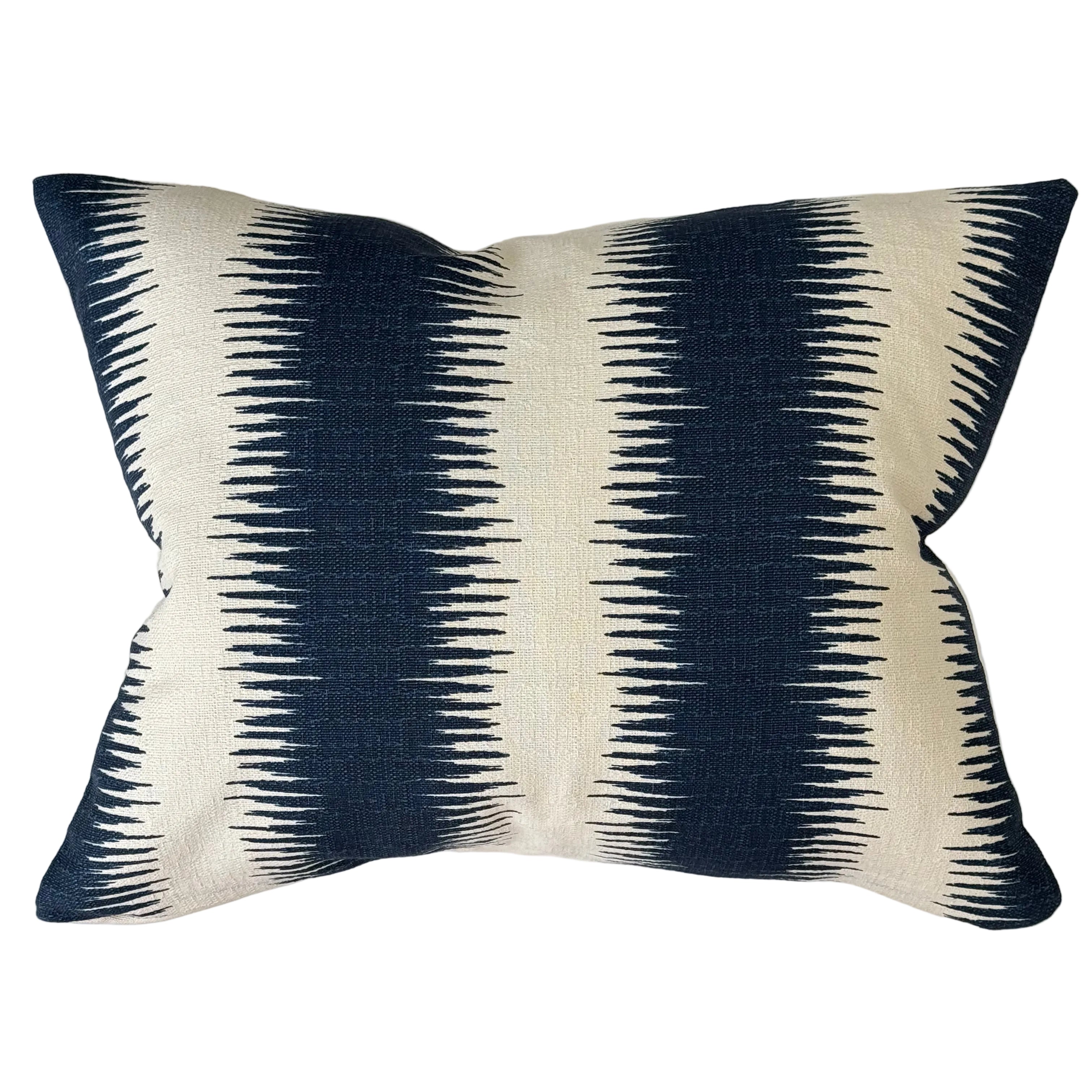 Indigo Textured Lumbar Pillow 16″ × 20″