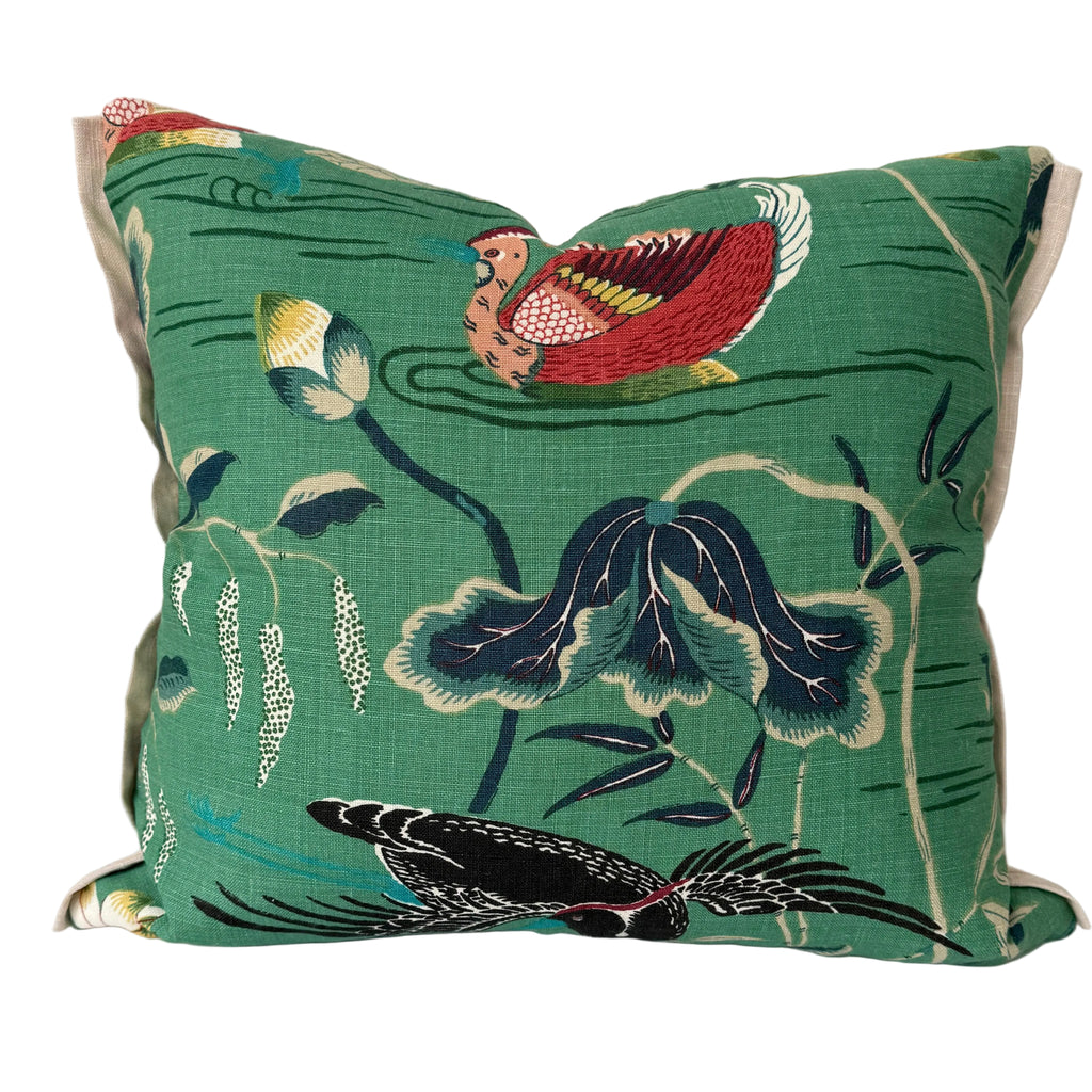 Lotus Garden Pillow 20″ × 22″