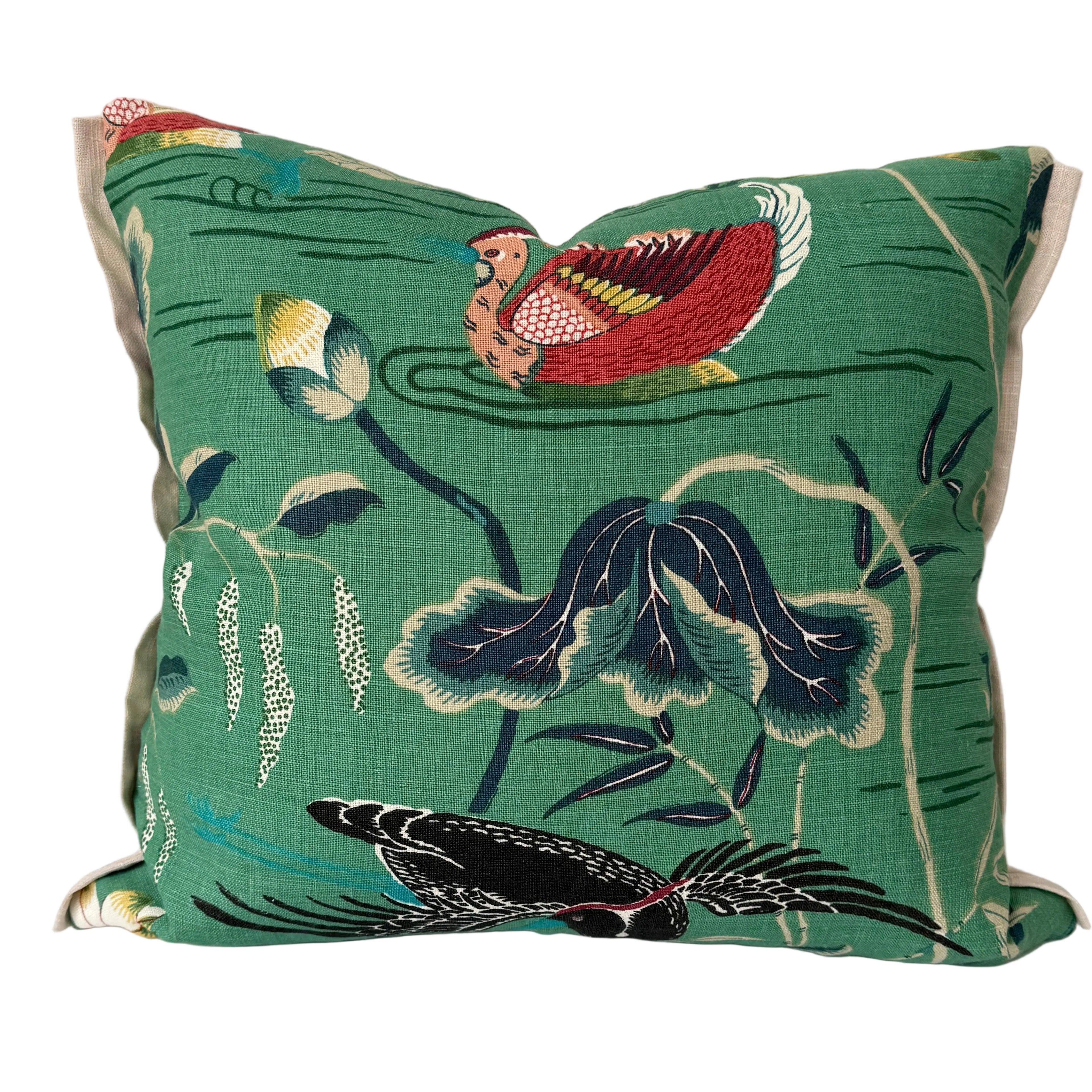 Lotus Garden Pillow 20″ × 22″