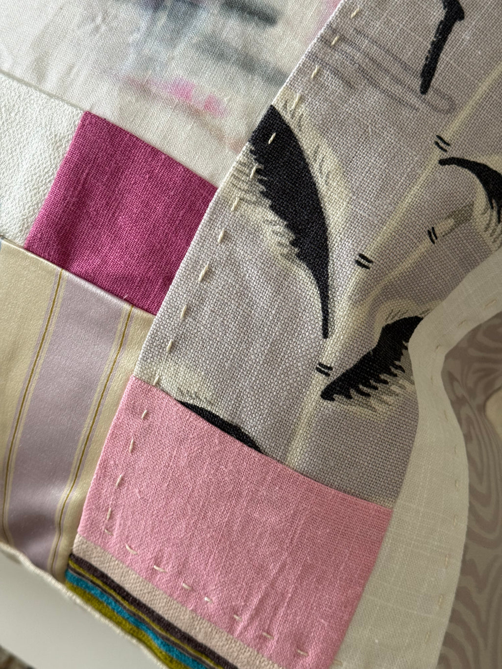 Lotus Lilac Patchwork 21″ × 21″
