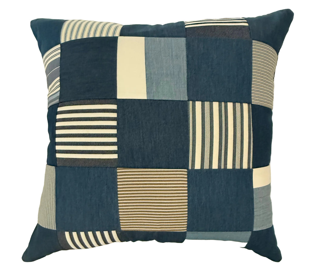 Squares Patchwork Pillow 19″ × 19″