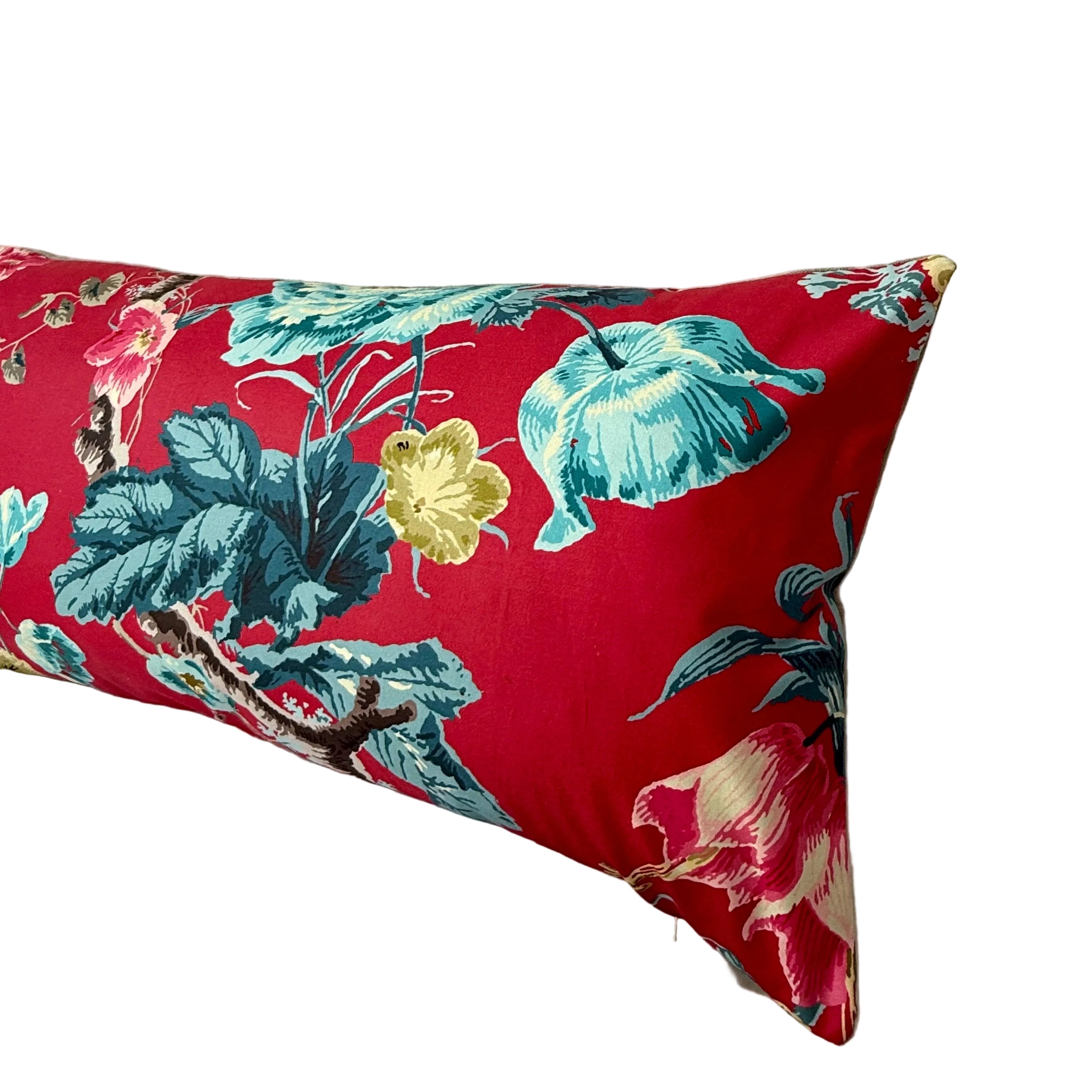 Elizabeth Multi Rouge Lumbar Pillow 12″ × 24″