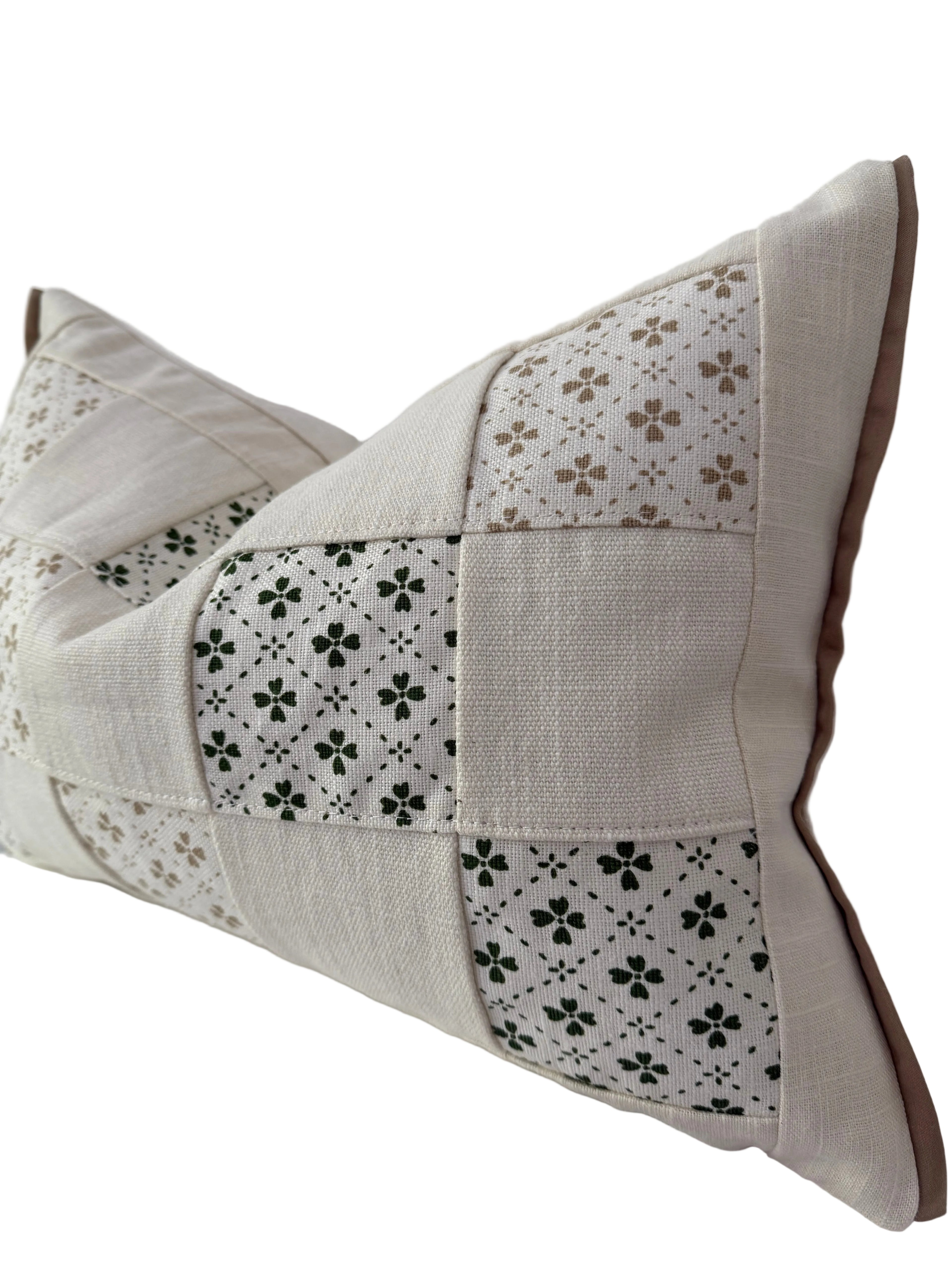 Petit Flower Flange Lumbar 13″ × 19″