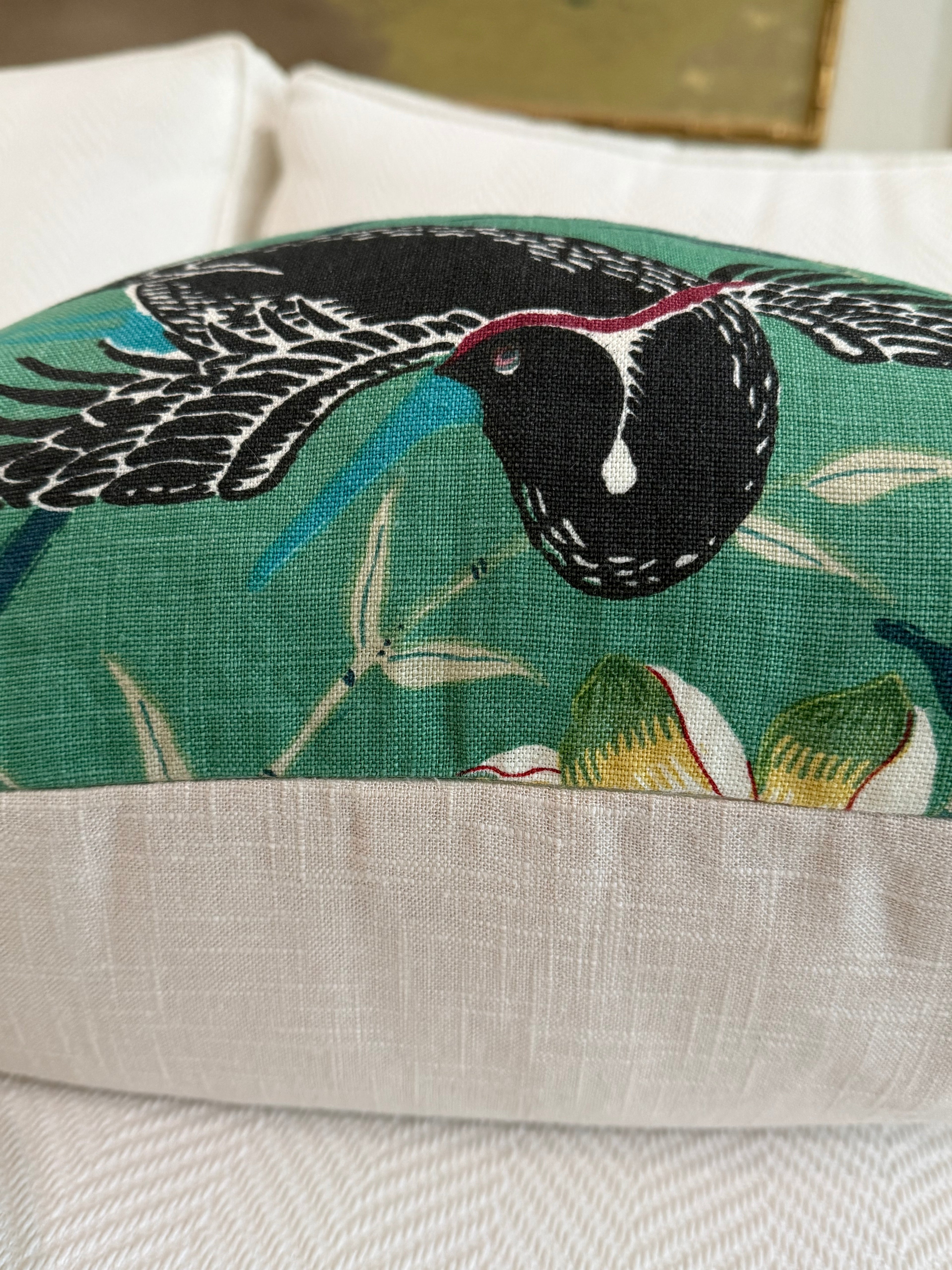 Lotus Garden Pillow 20″ × 22″
