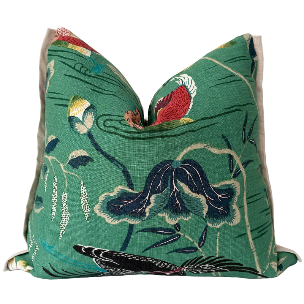 Lotus Garden Pillow 20″ × 22″