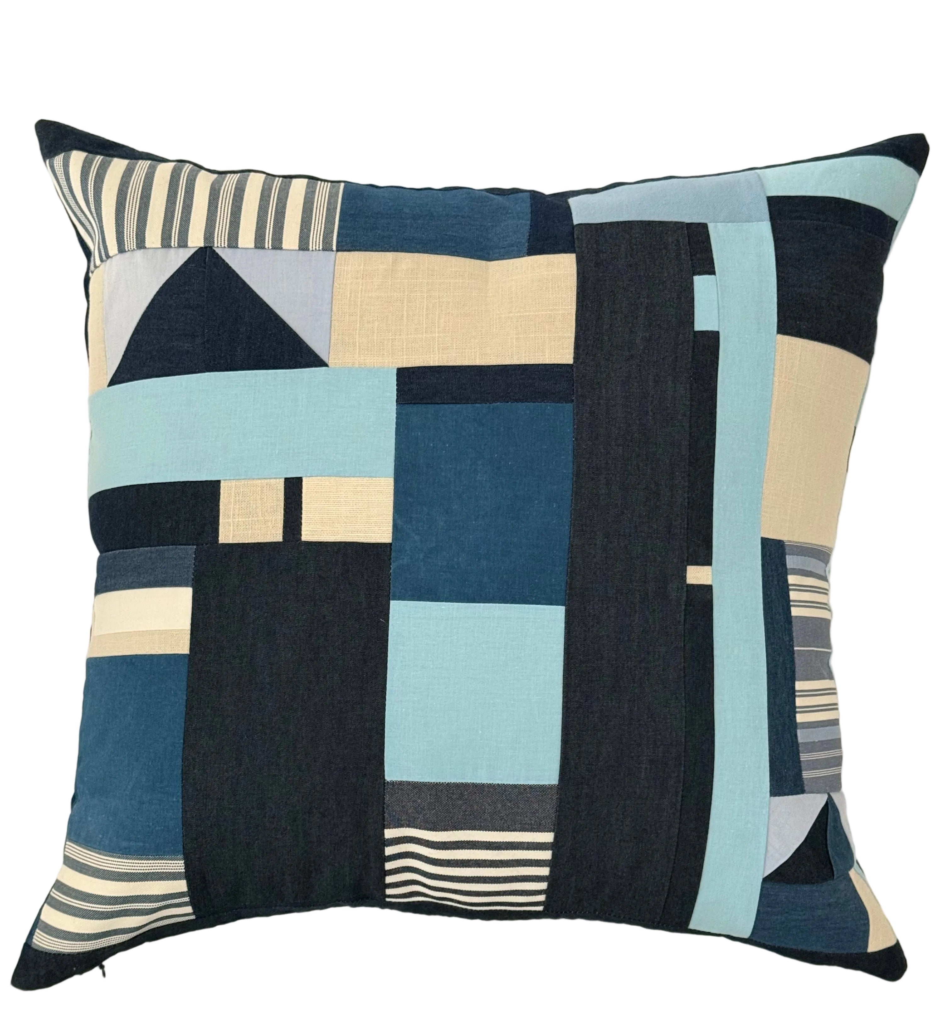 Geometric Collage Pillow II 21" × 21"
