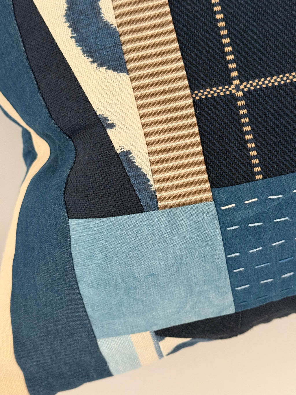 Indigo Striped Lumbar 15" × 23"