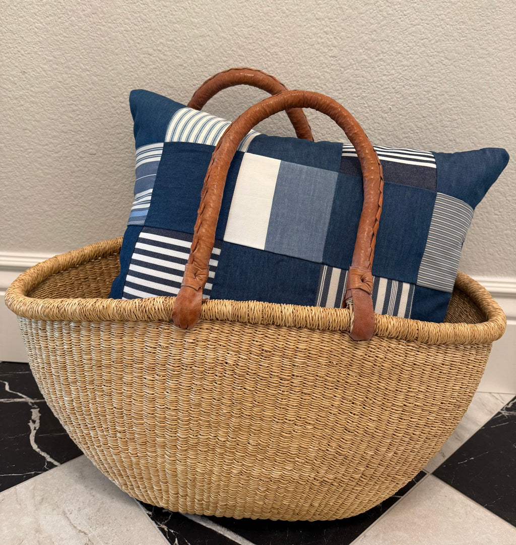 Squares Patchwork Pillow 19″ × 19″
