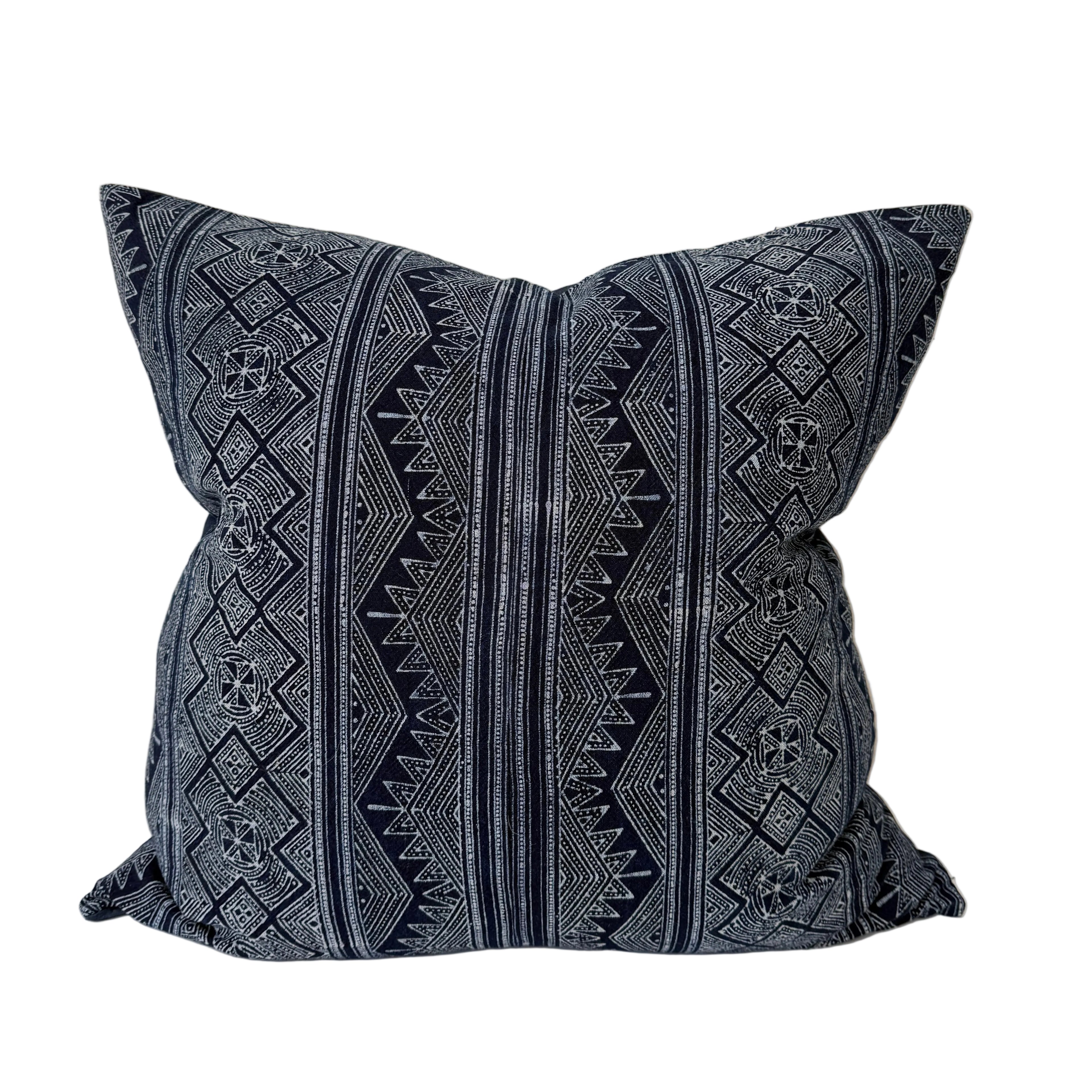 Hmong Indigo Pillow 24″ × 24″