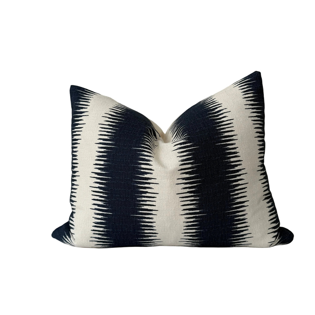 Indigo Textured Lumbar Pillow 16″ × 20″