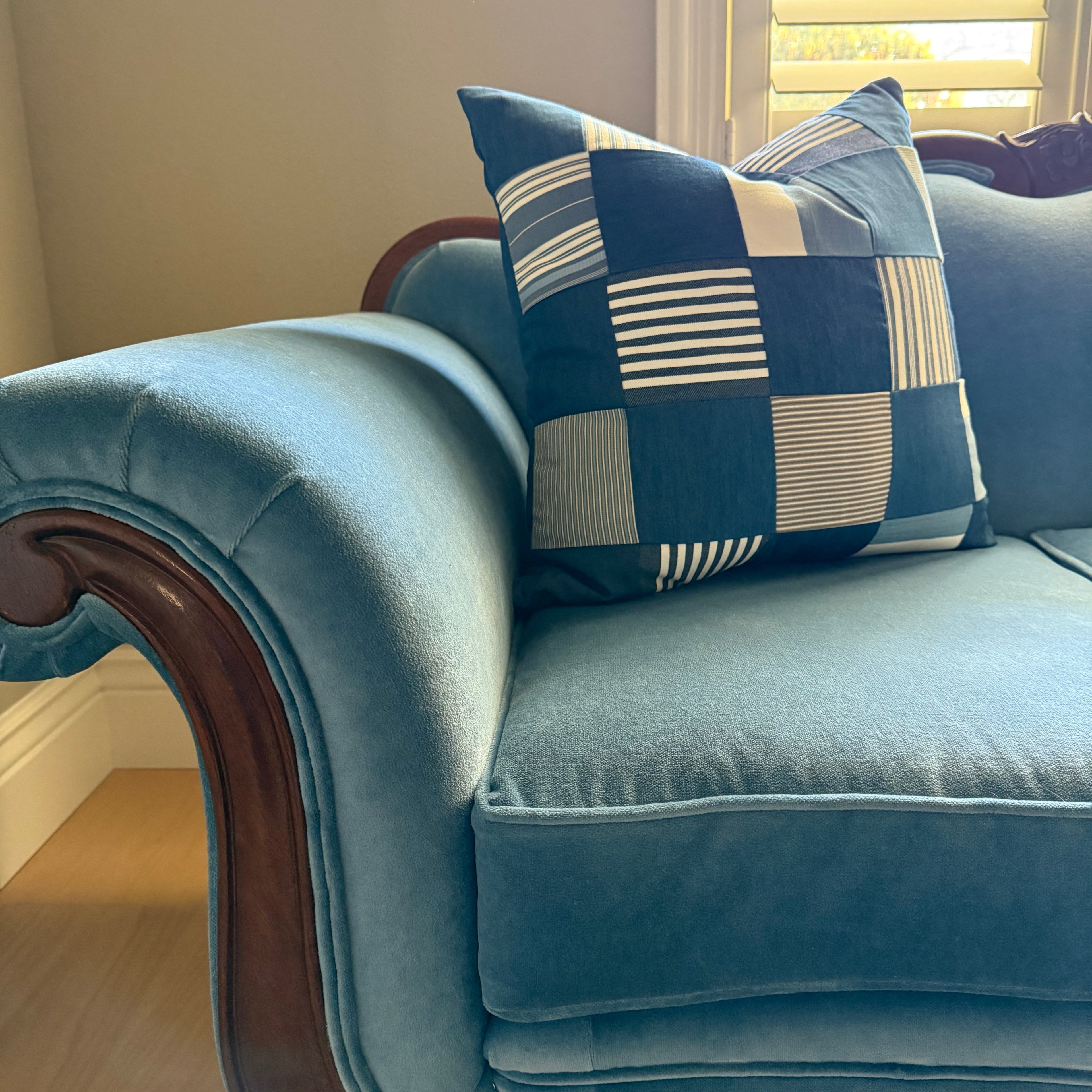 Squares Patchwork Pillow 19″ × 19″