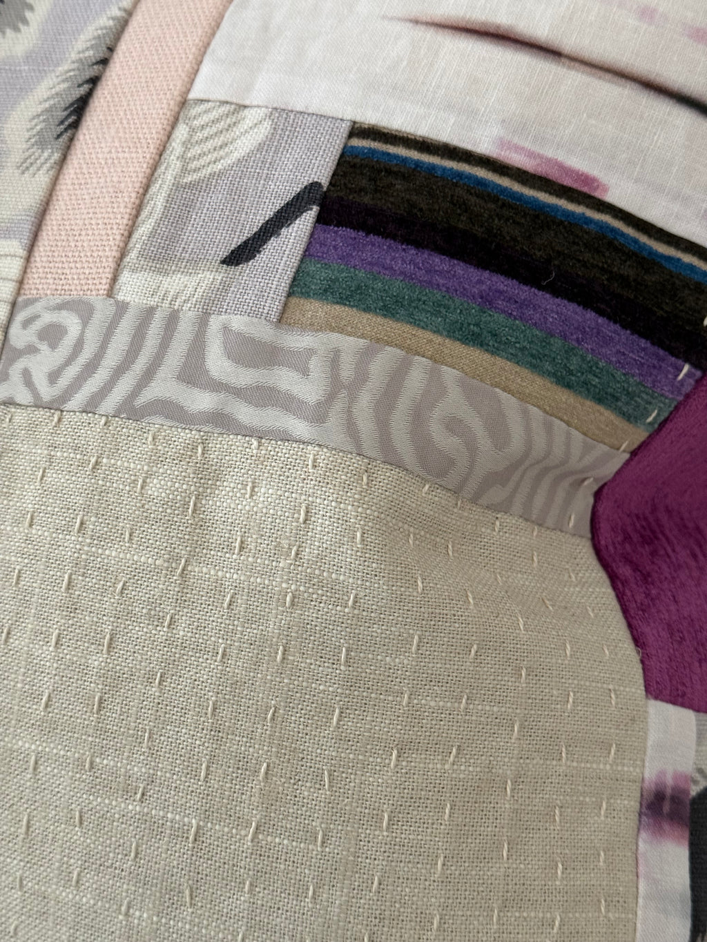 Crane Lilac Patchwork 21″ × 21″