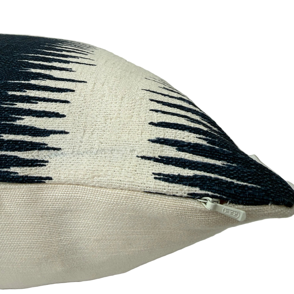 Indigo Textured Lumbar Pillow 16″ × 20″