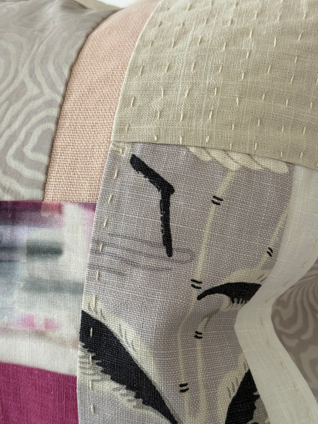 Lotus Lilac Patchwork 21″ × 21″
