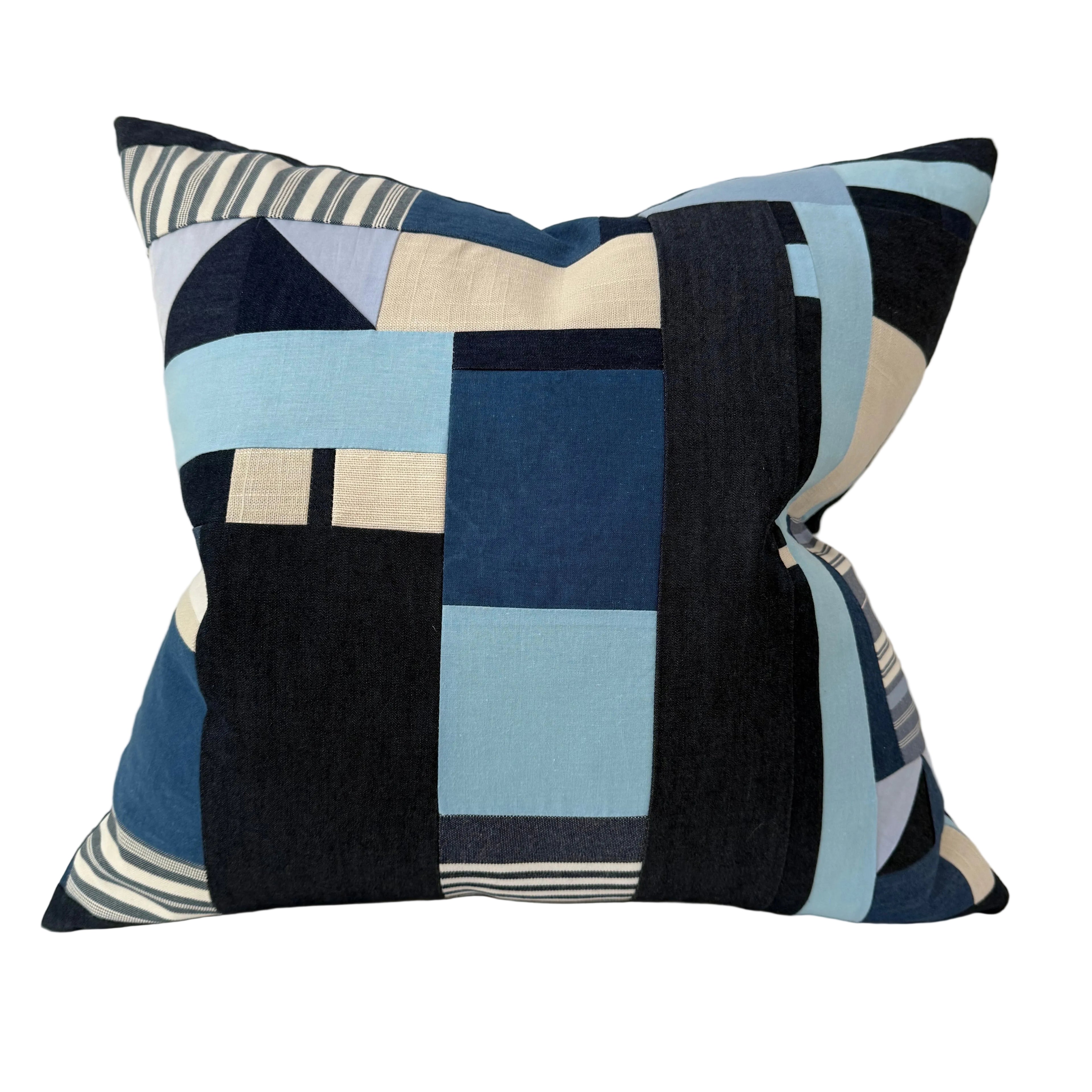 Geometric Collage Pillow II 21" × 21"