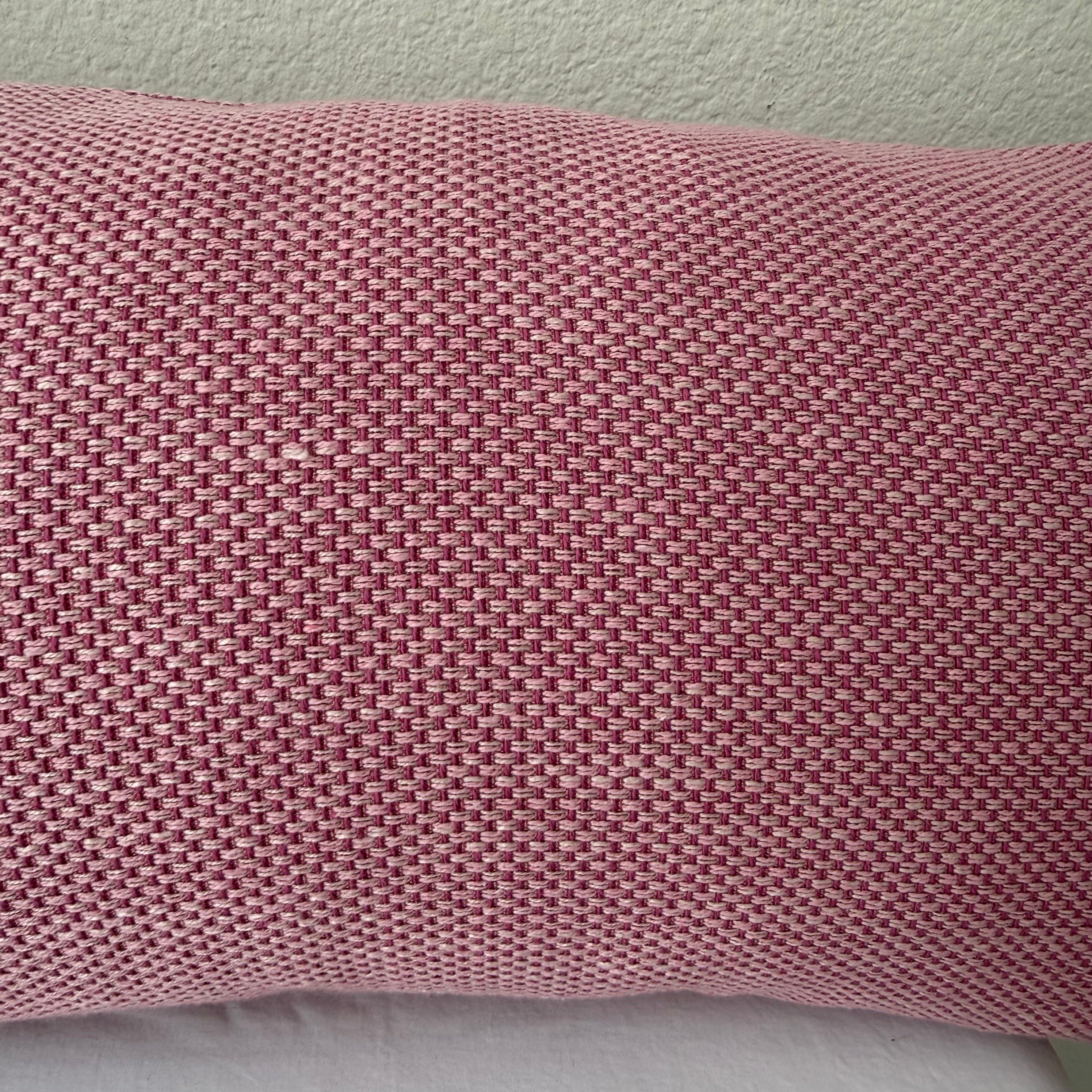 Shima Light Pink Lumbar Pillow 12″ × 24″