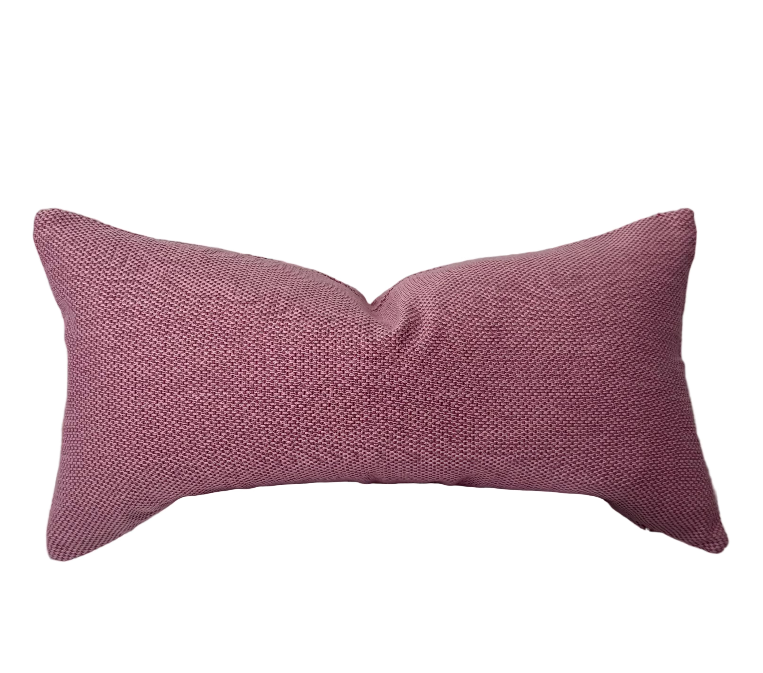 Shima Light Pink Lumbar Pillow 12″ × 24″