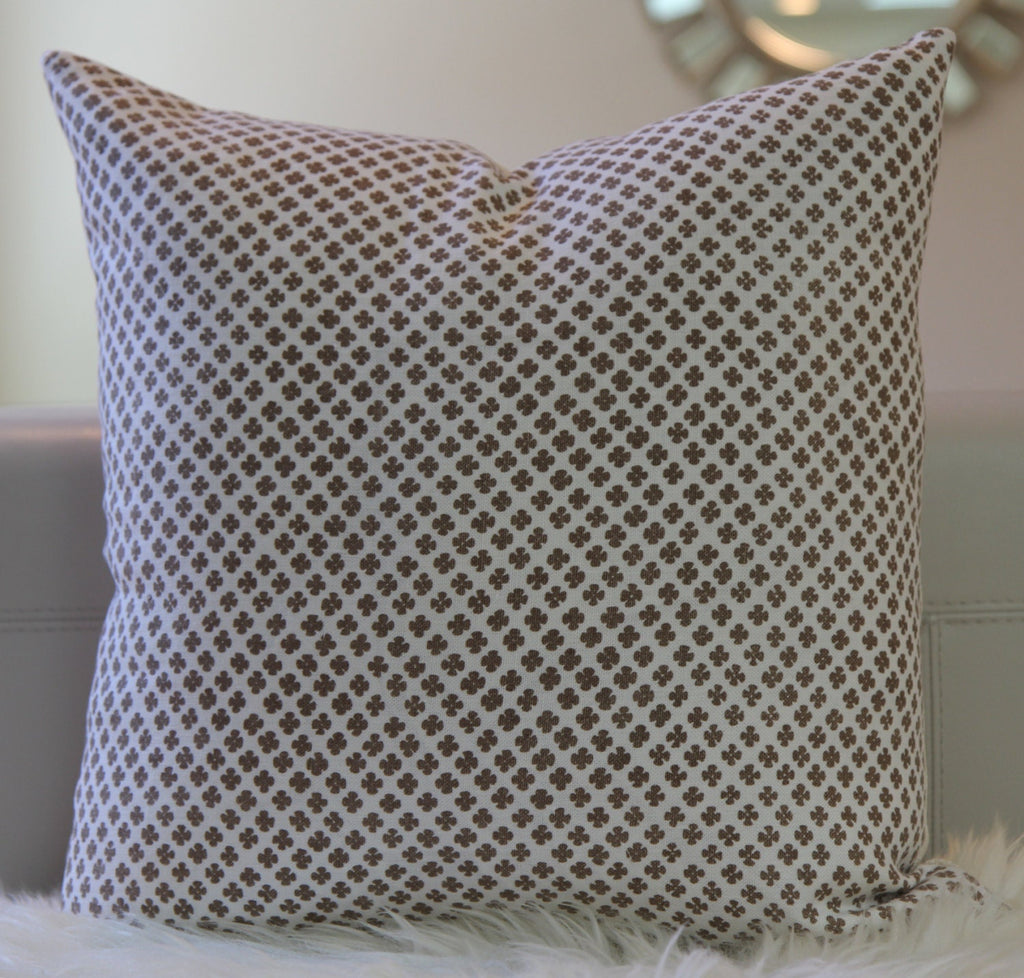 Rabari Clay Hand-Blocked Pillow 20" × 20"