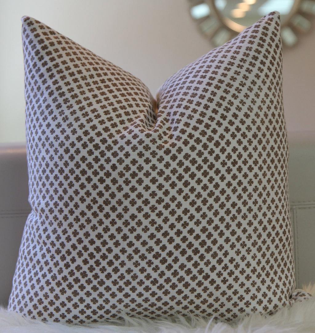 Rabari Clay Hand-Blocked Pillow 20" × 20"