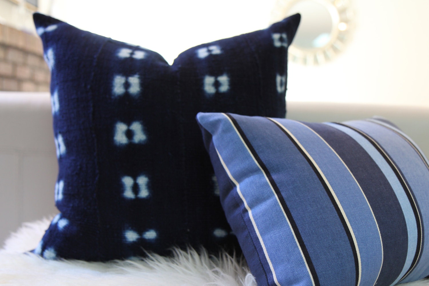 Ralph Catamaran Striped Pillow 12" × 16"