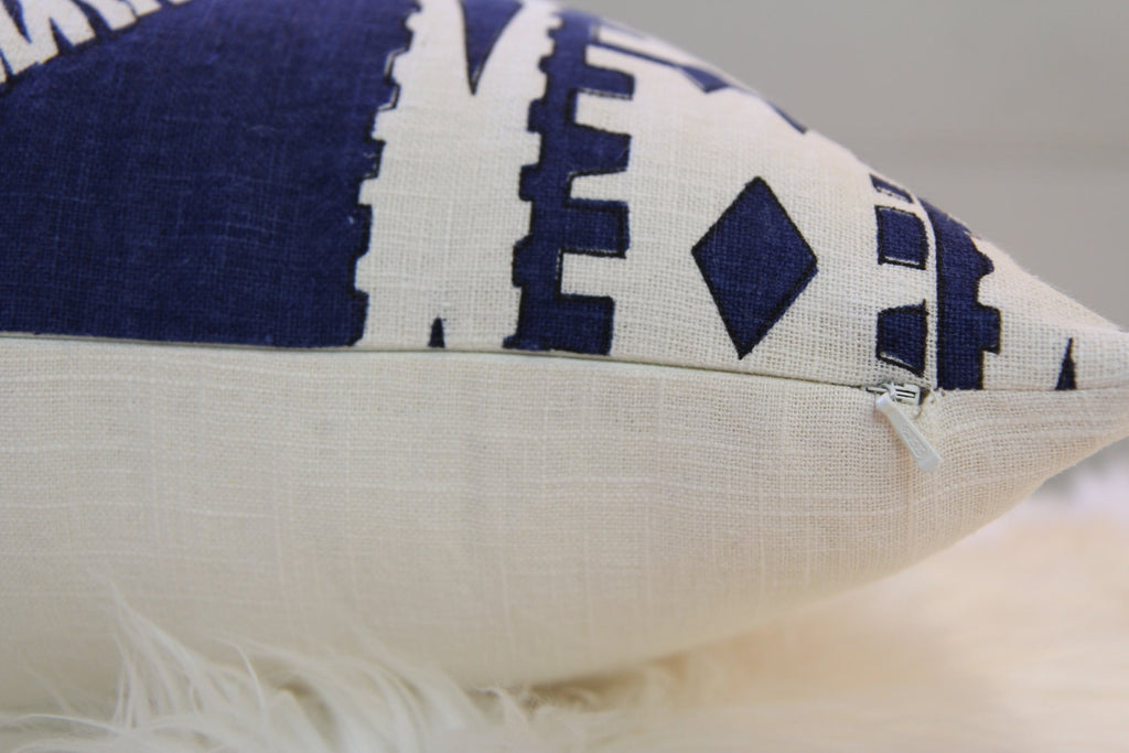 Bora Bora Marine Lumbar Pillow 11" × 24"