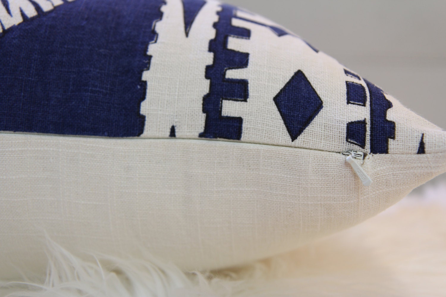 Bora Bora Marine Lumbar Pillow 11" × 24"