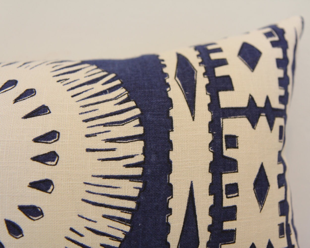 Bora Bora Marine Lumbar Pillow 11" × 24"