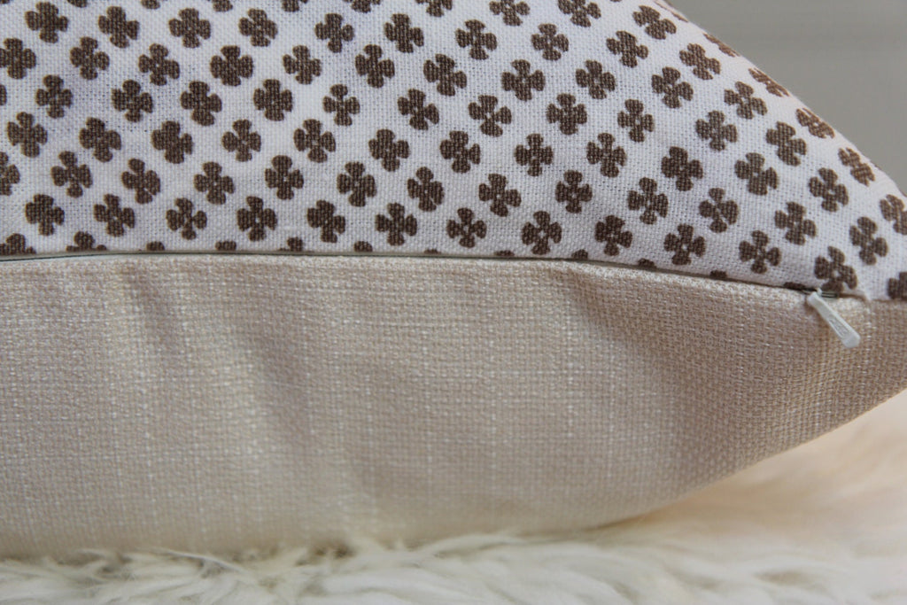 Rabari Clay Hand-Blocked Pillow 20" × 20"