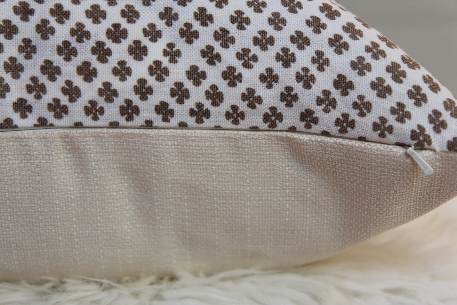 Rabari Clay Hand-Blocked Pillow 20" × 20"
