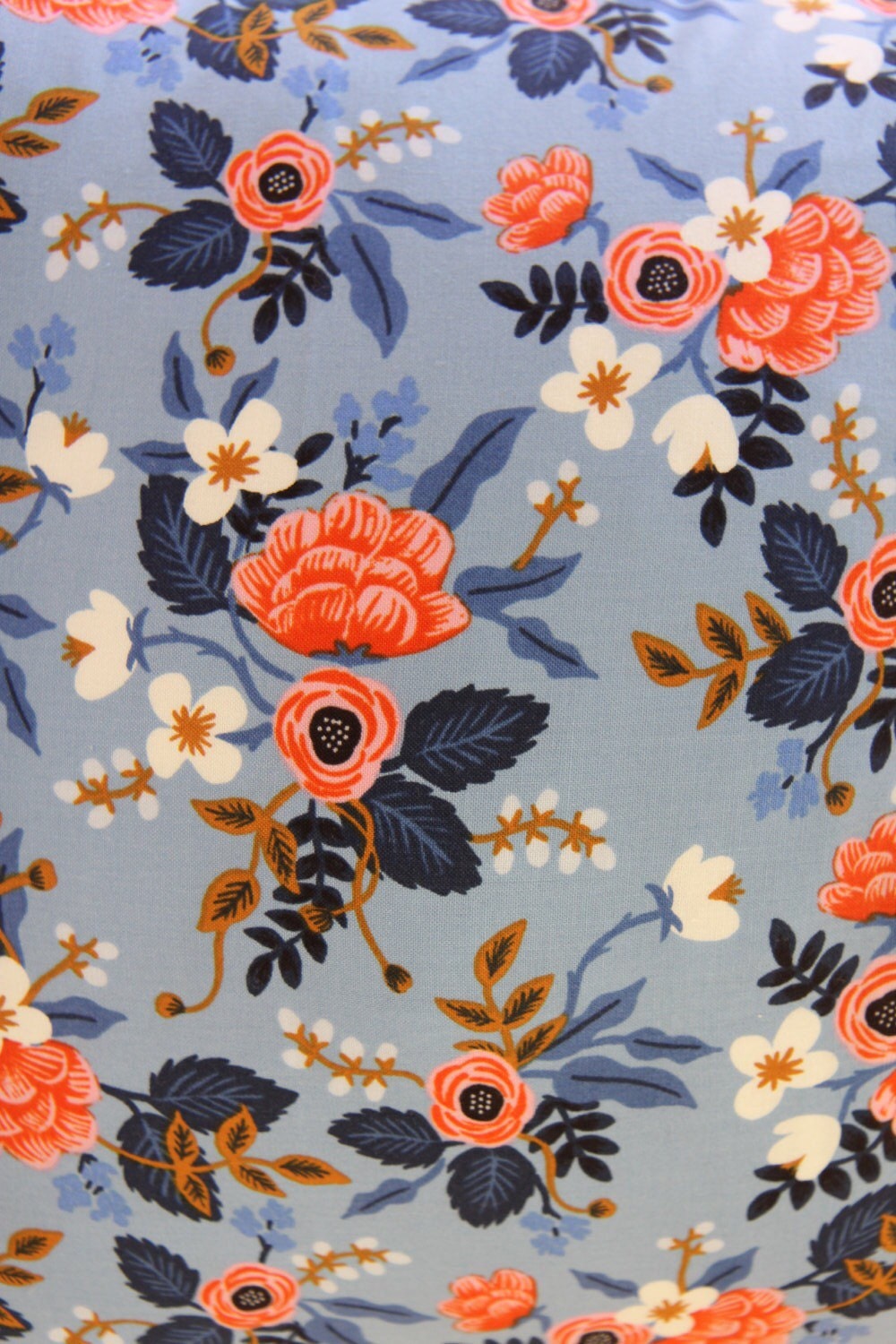 Birch Floral Periwinkle Pillow 20" × 20"