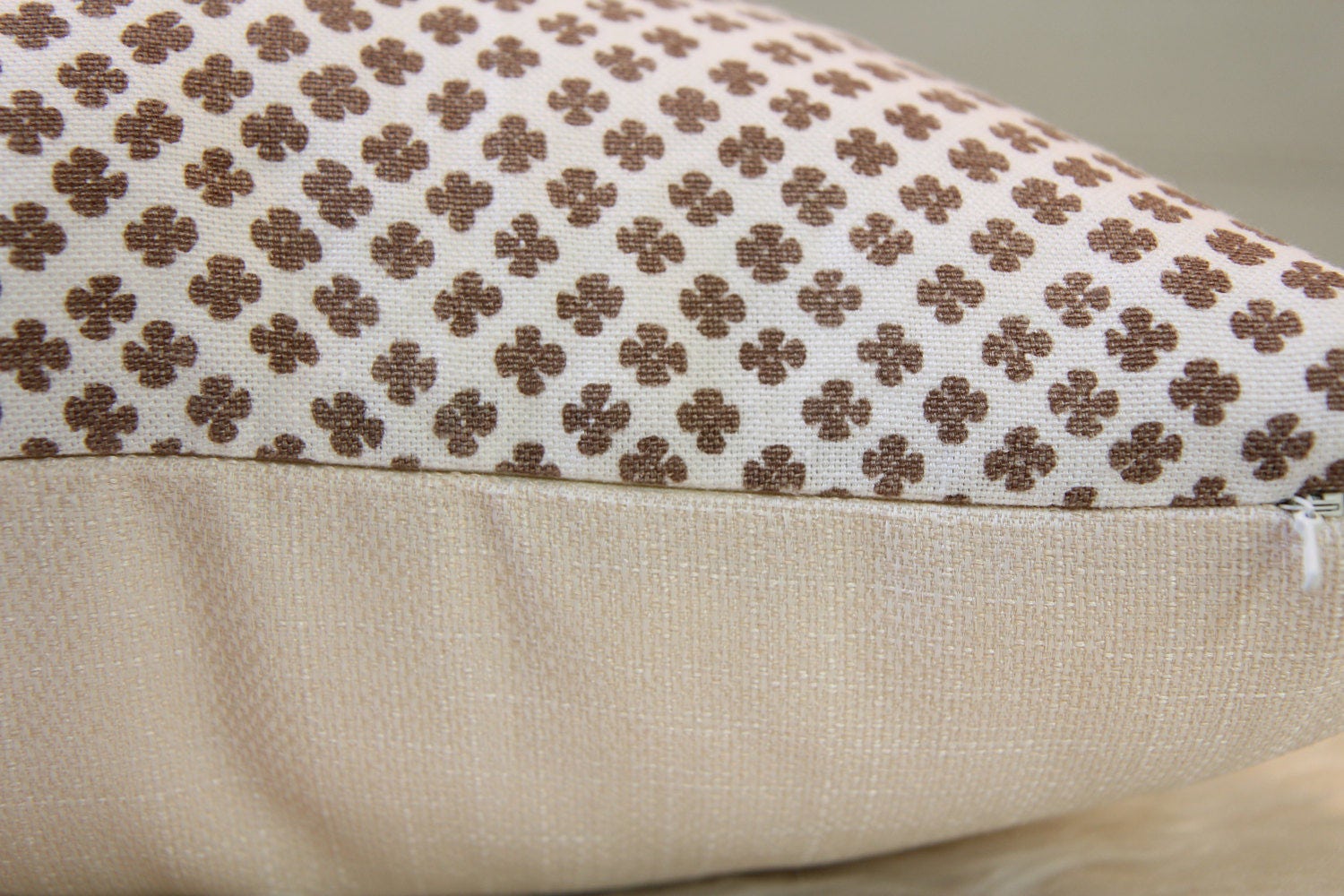 Rabari Clay Hand-Printed Pillow 12" × 20"