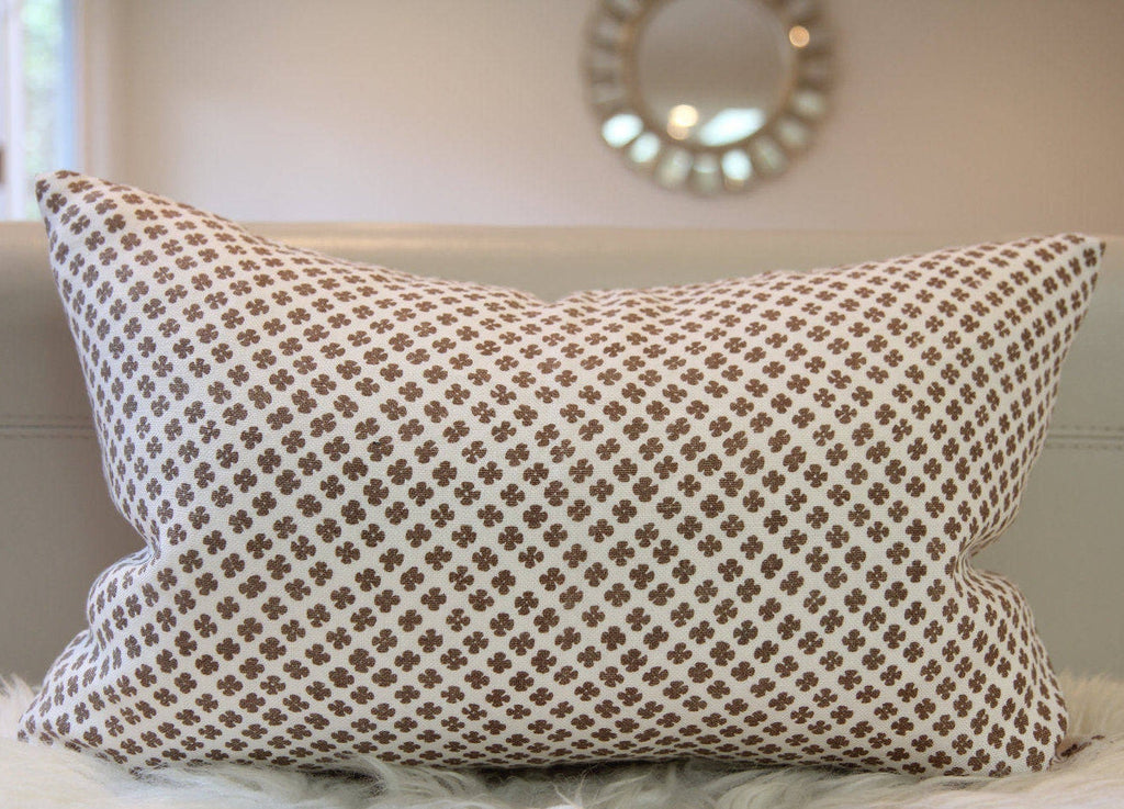 Rabari Clay Hand-Printed Pillow 12" × 20"