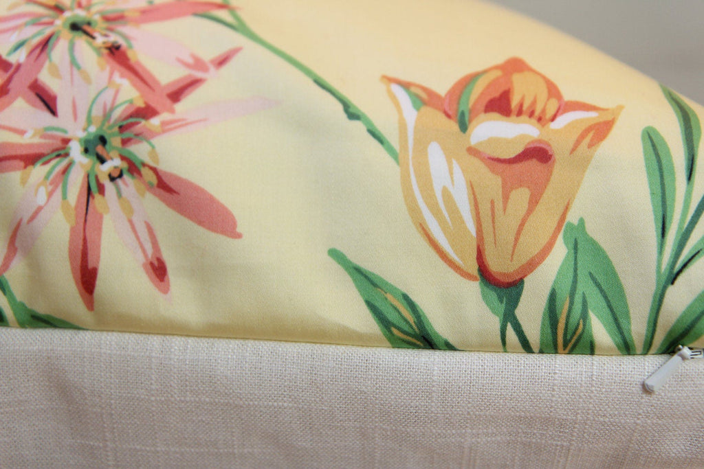 Flamingo Bay Tropical Pillow 24" × 24"