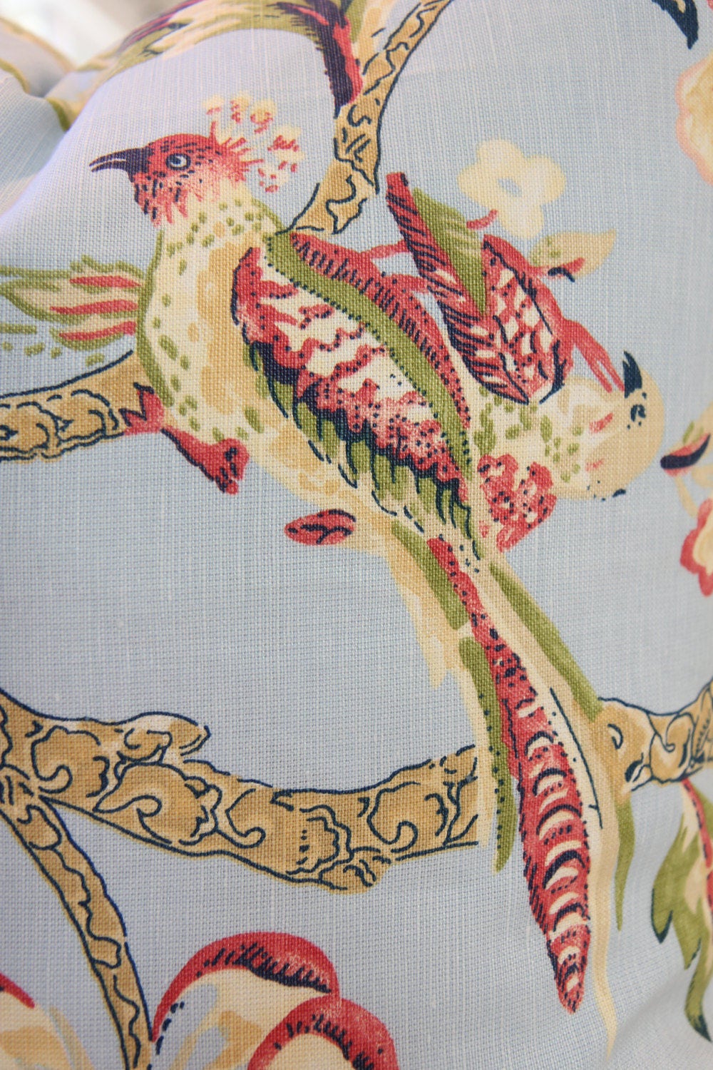Shrewsbury Birds and Blooms Pillow 24" × 24"