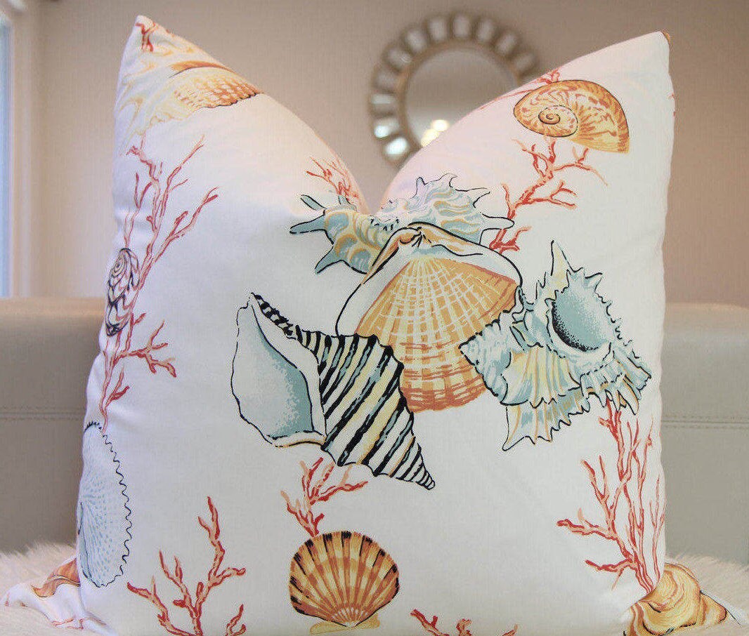 Napali Coastal Print Pillow 24″ × 24″