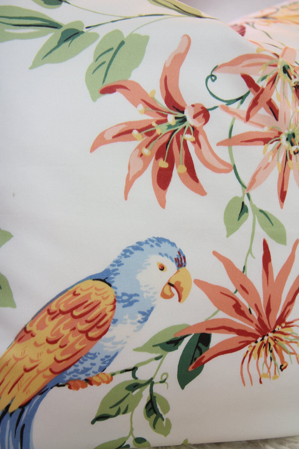 Flamingo Bay Tropical Pillow 24" × 24"