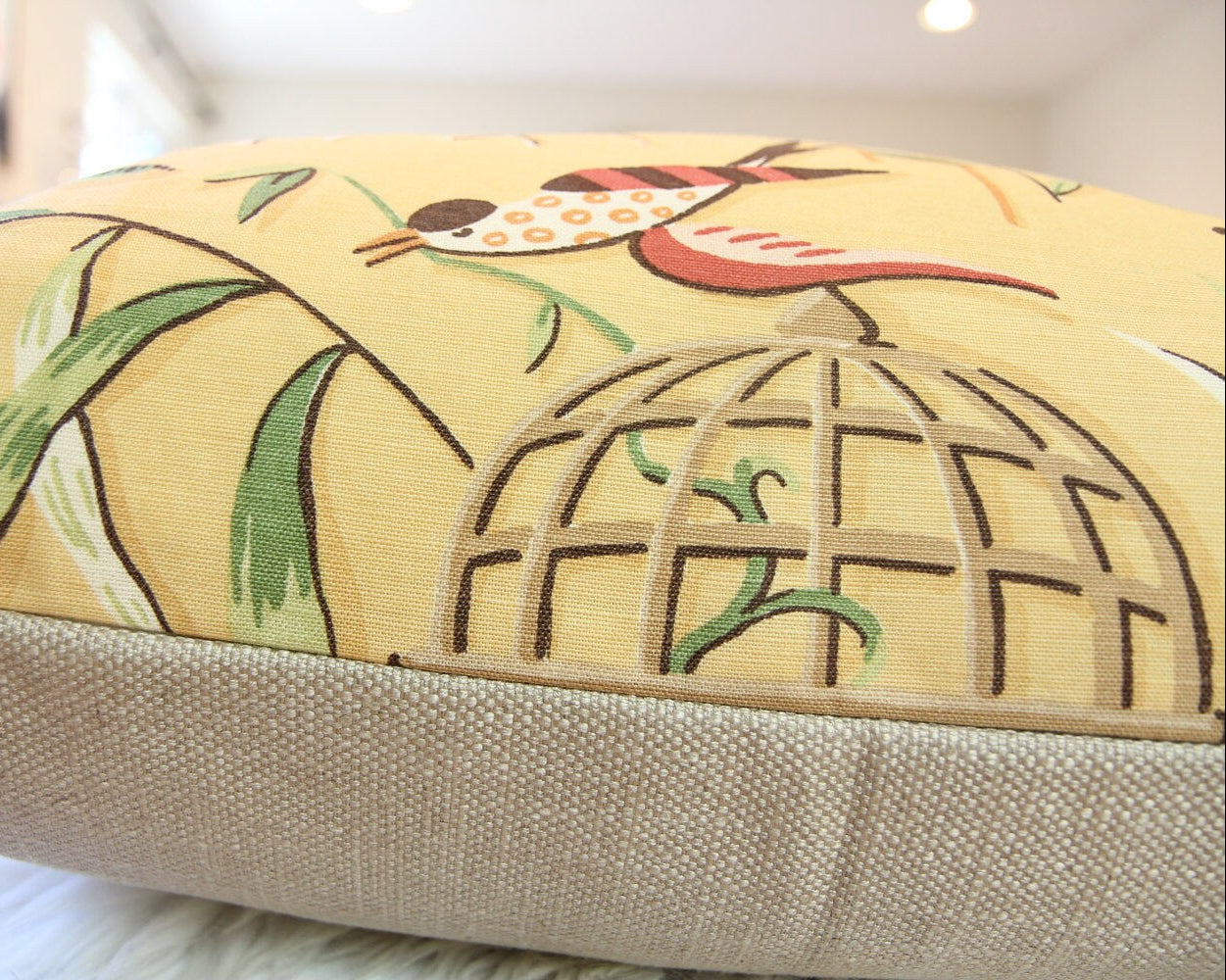 Spring Botanical Pillow 24" x 24"
