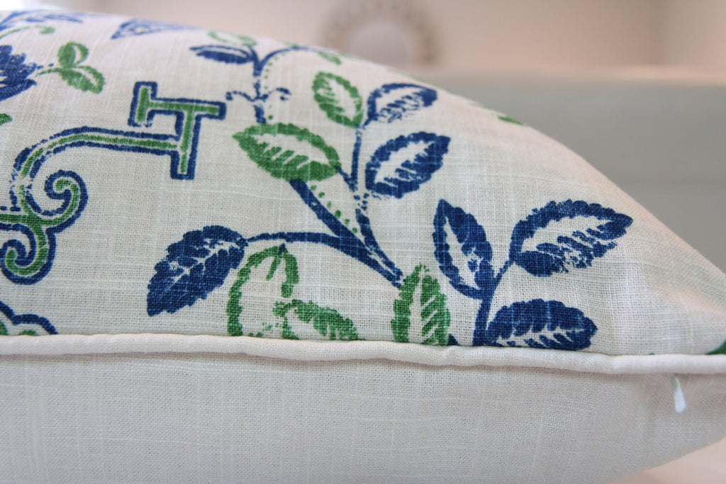 Tea House Chinoiserie Pillow 24" × 24"