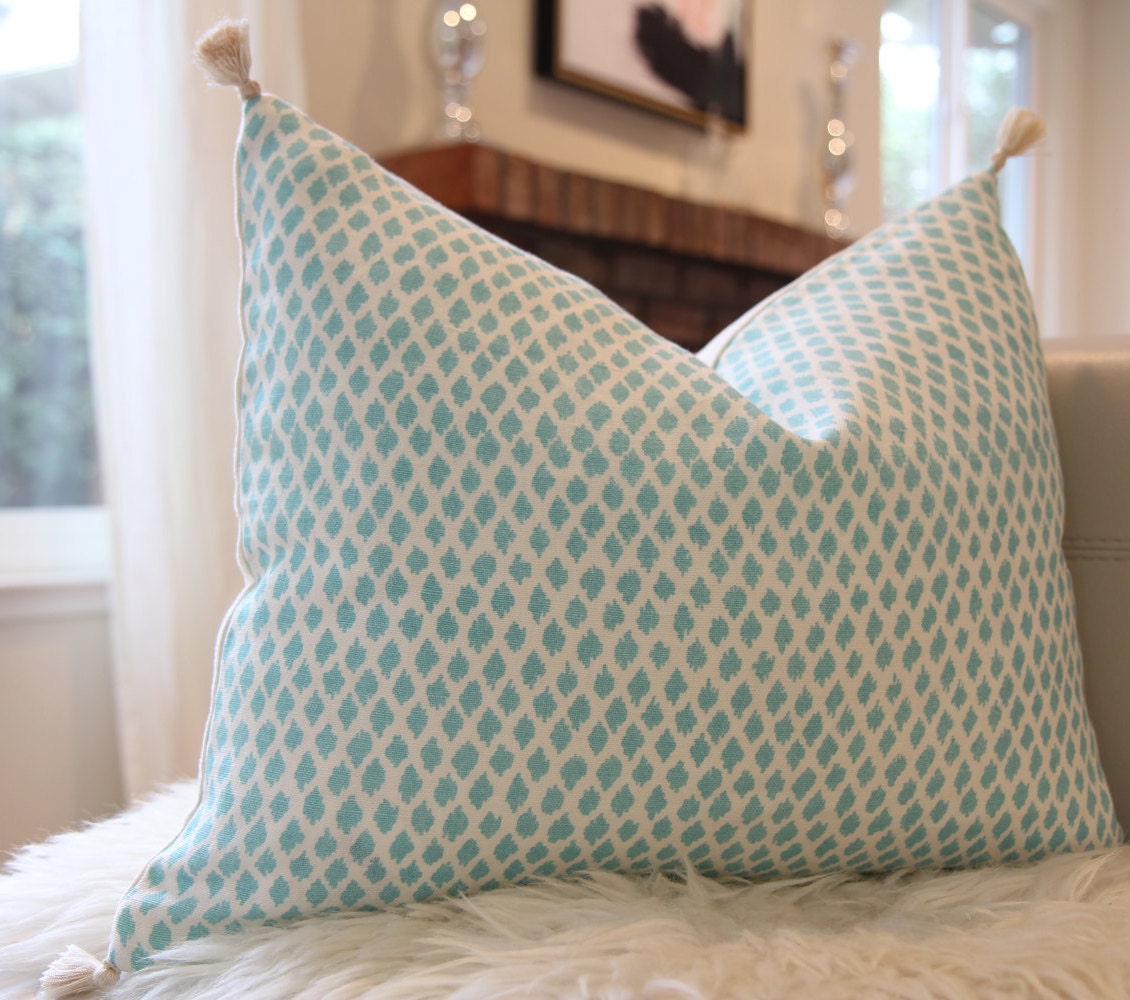 Block Print Lumbar Pillow 16″ × 20″