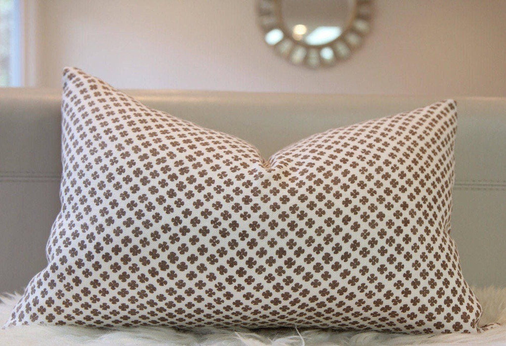 Rabari Clay Hand-Printed Pillow 12" × 20"