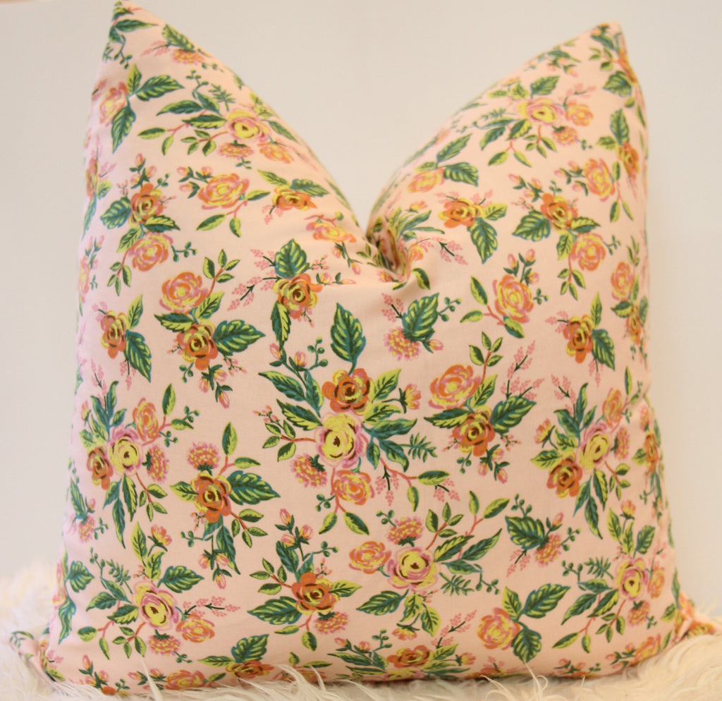 Jardin de Paris Floral Pillow 20″ × 20″