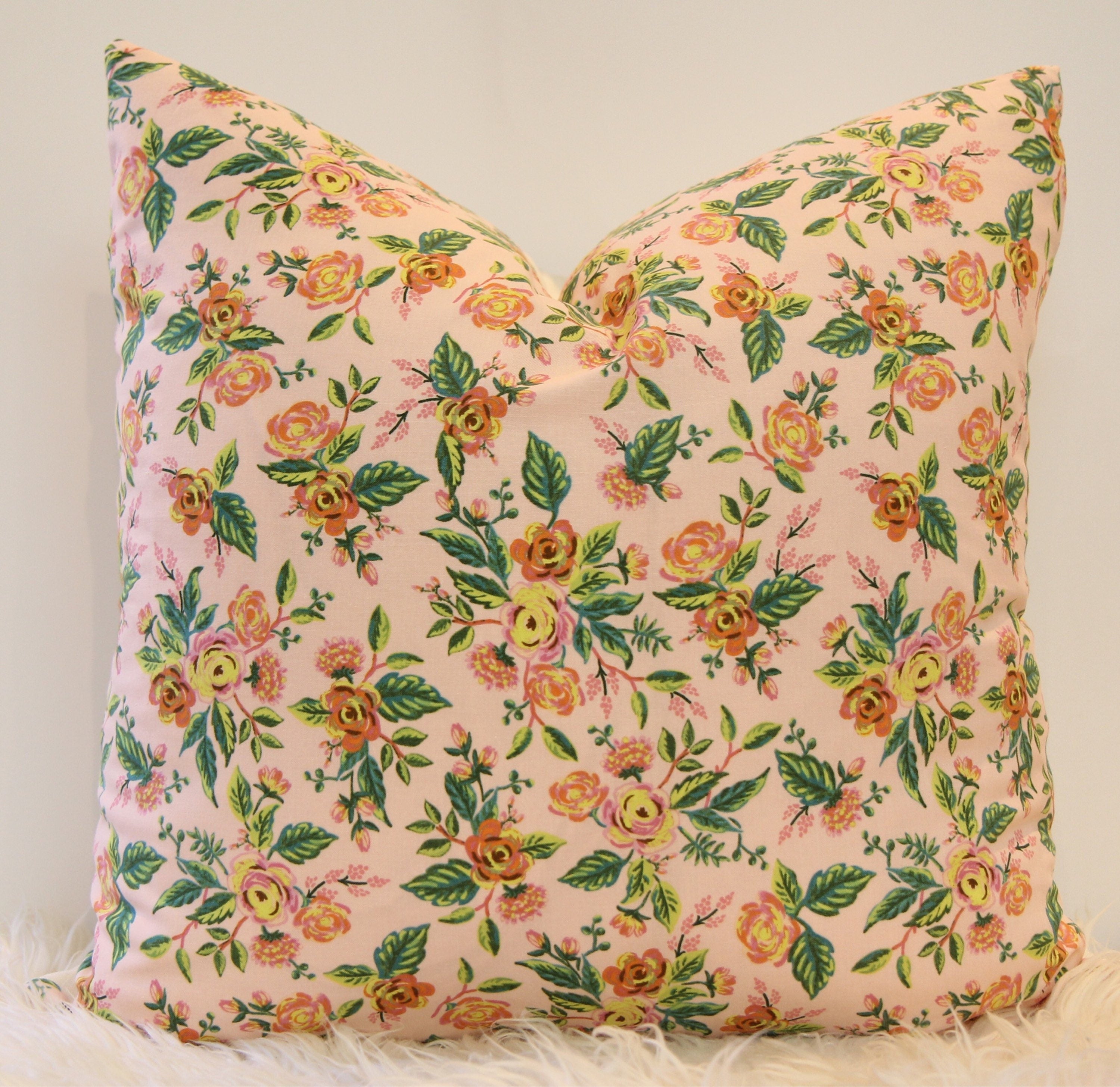 Jardin de Paris Floral Pillow 20″ × 20″