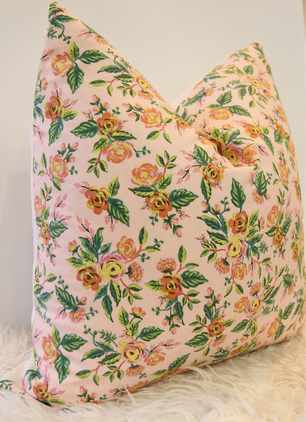 Jardin de Paris Floral Pillow 20″ × 20″