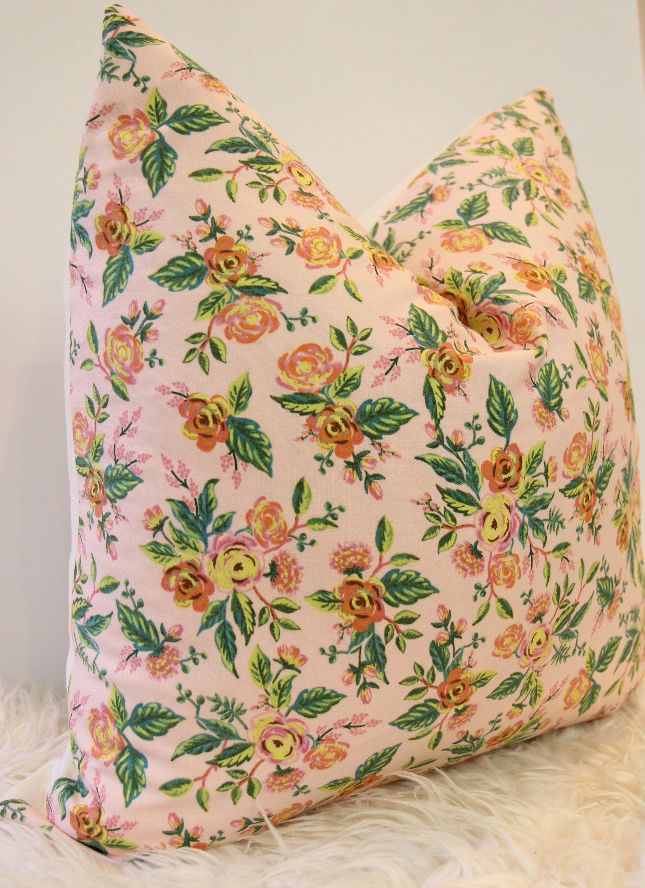 Jardin de Paris Floral Pillow 20″ × 20″