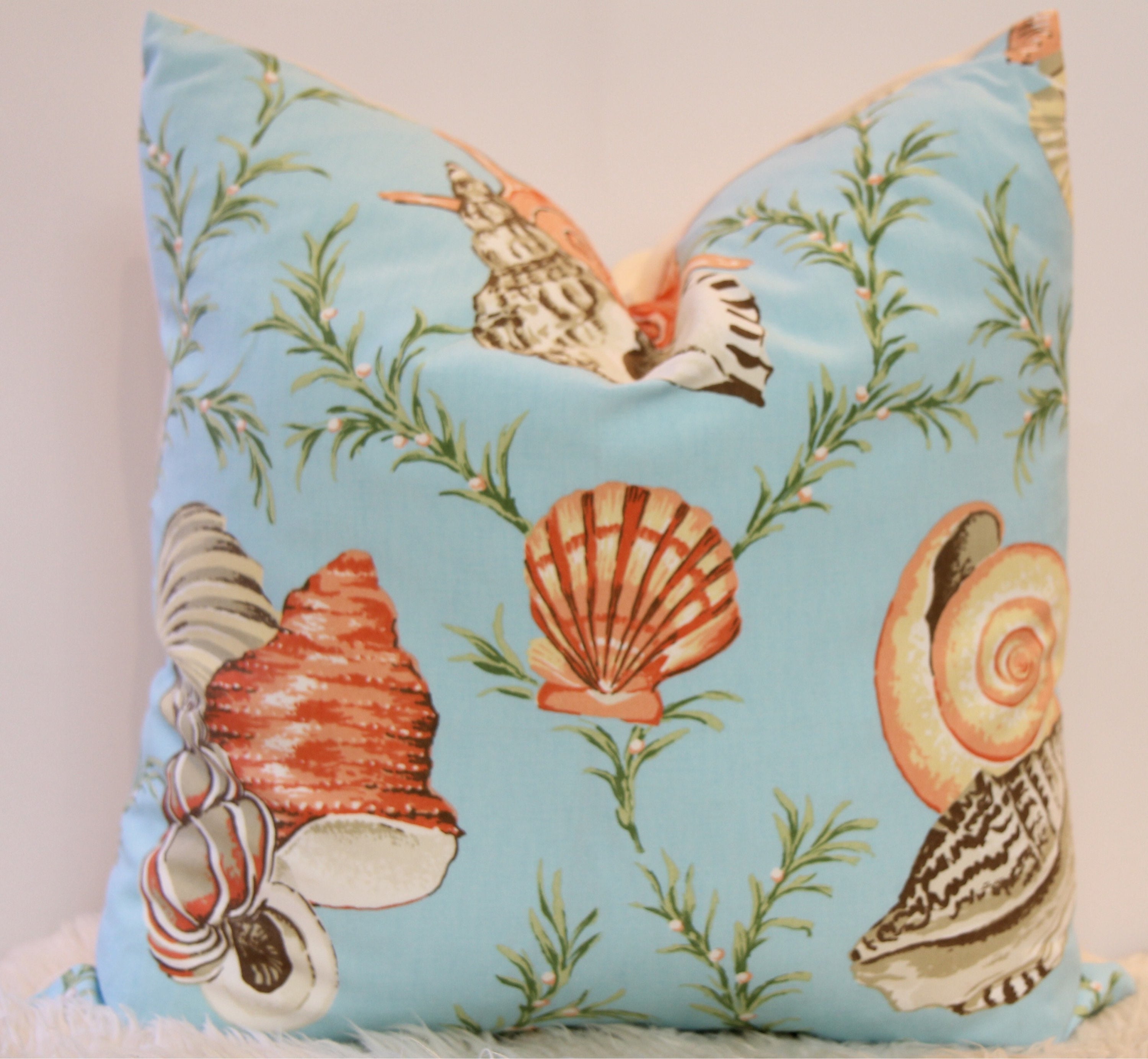Laguna Coastal Print Pillow 22" × 22"